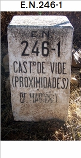 E.N. 246-1 - Est. Castelo de Vide - Castelo de Vide
 - Escusa - Portagem - Galegos - Fronteira